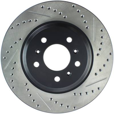 StopTech - StopTech 127.62099L Sport Cross-Drilled & Slotted Disc Brake Rotor