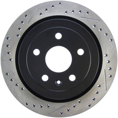 StopTech - StopTech 127.62105R Sport Cross-Drilled & Slotted Disc Brake Rotor