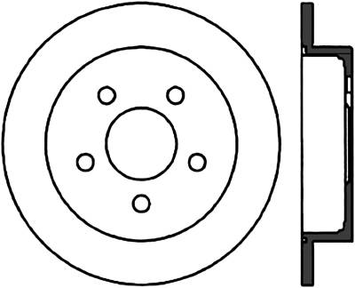 StopTech - StopTech 127.62058R Sport Cross-Drilled & Slotted Disc Brake Rotor