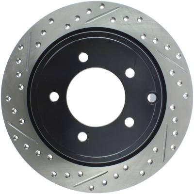 StopTech - StopTech 127.63069R Sport Cross-Drilled & Slotted Disc Brake Rotor