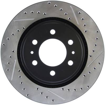 StopTech - StopTech 127.65119L Sport Cross-Drilled & Slotted Disc Brake Rotor