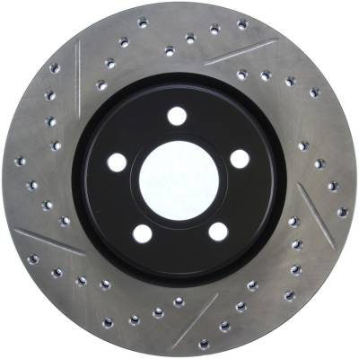 StopTech - StopTech 127.63053R Sport Cross-Drilled & Slotted Disc Brake Rotor