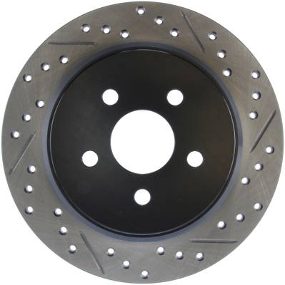 StopTech - StopTech 127.63054L Sport Cross-Drilled & Slotted Disc Brake Rotor