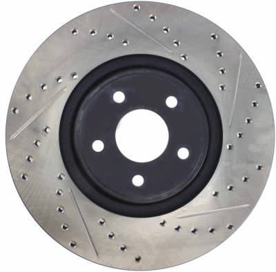 StopTech - StopTech 127.65146L Sport Cross-Drilled & Slotted Disc Brake Rotor