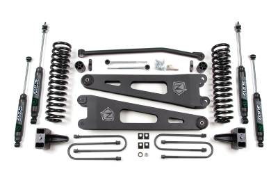 Zone Offroad - Zone Offroad 4" Suspension Lift Kit Zone Shocks F250/F350 SD 4WD Gas ZONF22N