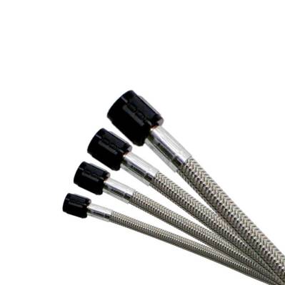 Nitrous Express - Nitrous Express 11172 4AN 6' Stainless Steel Braided Hose w/Black Ends