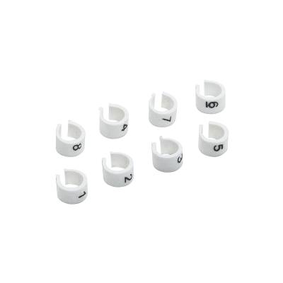 ACCEL - ACCEL 170018 Numbered Spark Plug Wire Markers 8mm/8.8mm Clip On