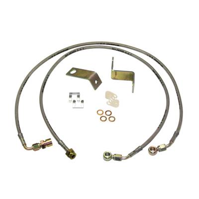 Skyjacker - Skyjacker FBL56 SS 4-8" Lift Front Brake Line Pair for 05-07 Ford F250