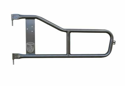 Steinjager - Steinjager Front Tubular Trail Doors Black for Wrangler YJ J0043574
