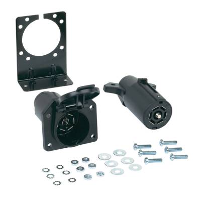 Hopkins Towing Solution - Hopkins 48465 7-Pole Round Connector Kit Vehicle To Trailer Wiring Connector