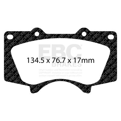 EBC Brakes - EBC Brakes ED91657 Truck/SUV Extra Duty Brake Pads