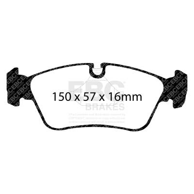 EBC Brakes - EBC Brakes DP41211R Yellowstuff Street & Track Brake Pads