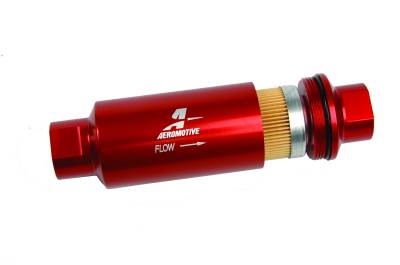 Aeromotive Fuel System - Aeromotive 12301 10 Micron Fuel Filter ORB-10 Red