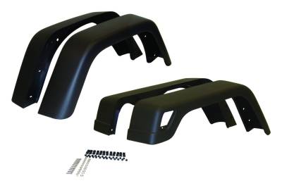 Crown Automotive Jeep Replacement - Crown 55254918K7 Fender Flare Kit for 97-06 Jeep Wrangler TJ & LJ