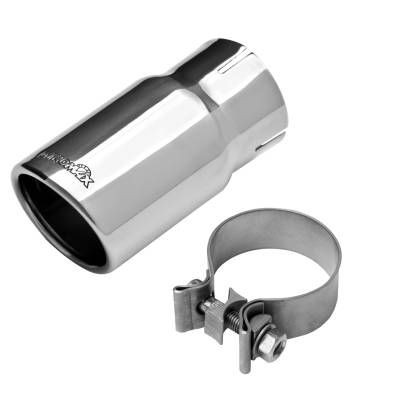 Dynomax - Dynomax 304 Stainless Steel Clamp-On Exhaust Tip 2.5" In/3" Out 36484