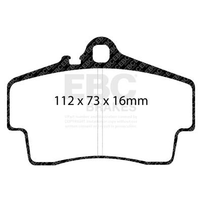 EBC Brakes - EBC Brakes DP41208R Yellowstuff Street & Track Brake Pads