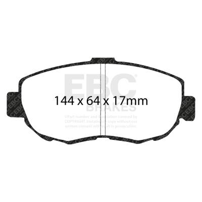 EBC Brakes - EBC Brakes DP41223R Yellowstuff Street & Track Brake Pads