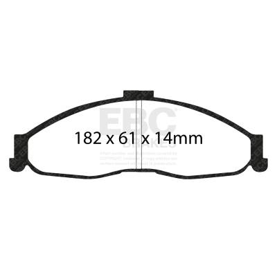 EBC Brakes - EBC Brakes DP41239R Yellowstuff Street & Track Brake Pads for Camaro Firebird