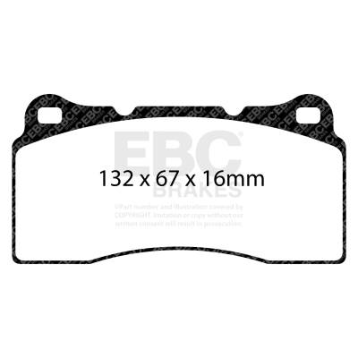 EBC Brakes - EBC Brakes DP31110C Redstuff Ceramic Low Dust Brake Pads