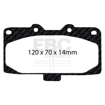 EBC Brakes - EBC Brakes DP41200R Yellowstuff Street & Track Brake Pads