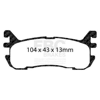 EBC Brakes - EBC Brakes DP21003 Greenstuff 2000 Series Sport Brake Pads