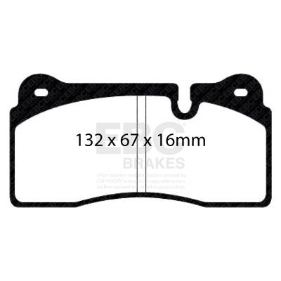 EBC Brakes - EBC Brakes DP31127C Redstuff Ceramic Low Dust Brake Pads