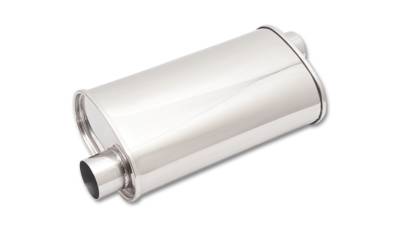 Vibrant Performance - Vibrant 1127 STREETPOWER Oval Muffler 3" Inlet/Outlet Offset-Offset