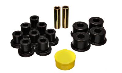 Energy Suspension - Energy Suspension 10.2101G Leaf Spring Bushing Set Polyurethane Black