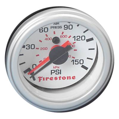 Firestone Ride-Rite - Firestone Ride-Rite 9201 Dual Control Pressure Gauge 2.07" Dia