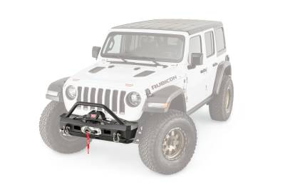 Warn - Warn 101330 Elite Stubby Front Bumper w/Grille for 18-25 Wrangler JL/Gladiator