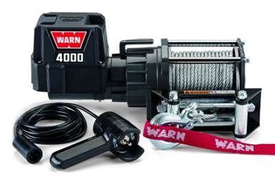 Warn - Warn 94000 4000 DC 12V Electric Steel Cable Winch