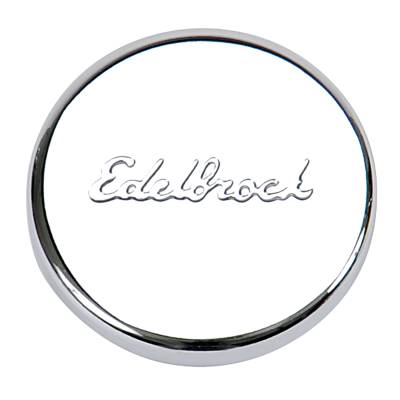 Edelbrock - Edelbrock 4415 Oil Fill Hole Plug Chrome w/Edelbrock Logo