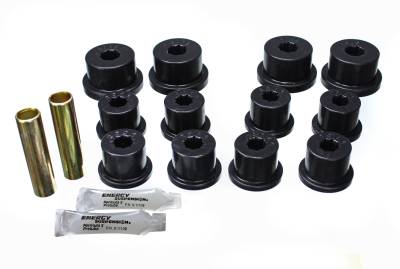 Energy Suspension - Energy Suspension 1.2101G Leaf Spring Bushing Set Polyurethane Black