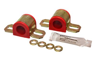 Energy Suspension - Energy Suspension 5.5101R Sway Bar Bushing Set Front Polyurethane Red