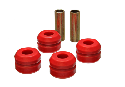 Energy Suspension - Energy Suspension 7.7104R Strut Rod Bushing Set Polyurethane Red