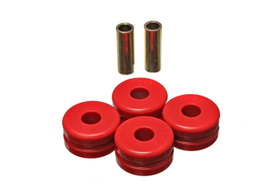 Energy Suspension - Energy Suspension 7.7102R Strut Rod Bushing Set Polyurethane Red