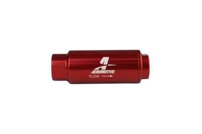 Aeromotive Fuel System - Aeromotive 12303 SS Series Fuel Filter 40 Micron 3/8" NPT Red