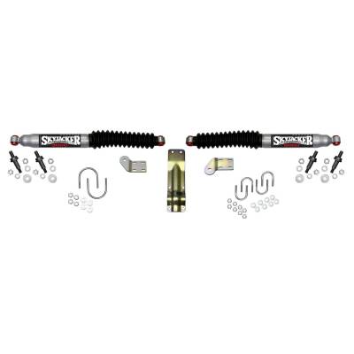 Skyjacker - Skyjacker 9254 Silver Dual Steering Stabilizer Kit for 4-8.5" Lifts