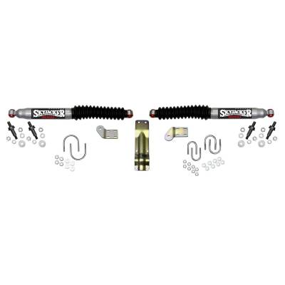 Skyjacker - Skyjacker 9270 Silver Dual Steering Stabilizer Kit for Ram 2500 3500