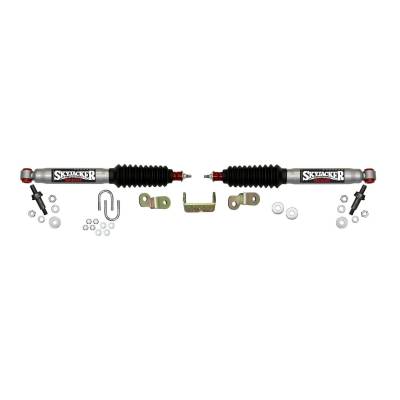 Skyjacker - Skyjacker 9298 Silver Dual Steering Stabilizer Kit for 3/4 Ton Vehicles