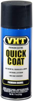 VHT - VHT SP510 VHT Quick Coat Flat Black 11 oz. Aerosol