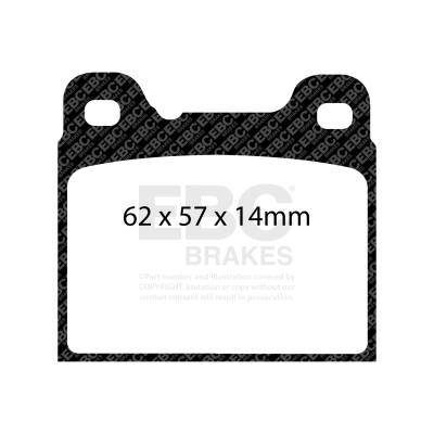 EBC Brakes - EBC Brakes DP31043C Redstuff Ceramic Low Dust Brake Pads for 740 760 940 960