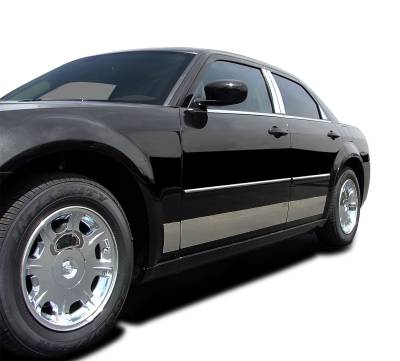 Innovative Creations Inc - ICI C1364-304M Rocker Panel Molding for 98-05 Lincoln/Mercury GRAND MARQUIS