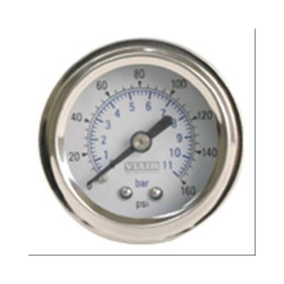 Viair - Viair 90087 2" Single Needle White Face Air Gauge 160 PSI Max Air Suspension