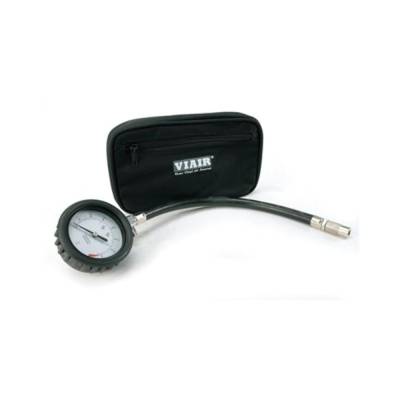 Viair - Viair 90073 0-100 PSI 2.5 TIRE GAUGE W/12 RUBBER HOSE & STORAGE POUCH