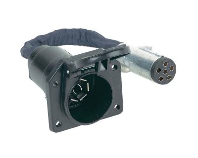 Hopkins Towing Solution - Hopkins Towing Solution 47435B 6 Round To 7 Blade Flex Adapter