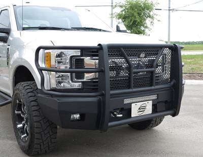 Steelcraft - Steelcraft 60-11380CC Black HD Front Elevation Bumper for 17-22 Ford Super Duty