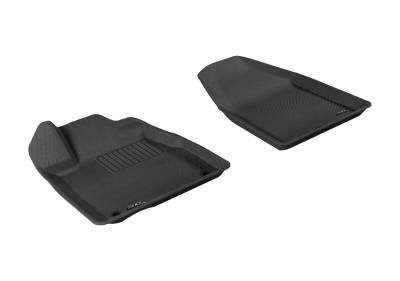 3D MAXpider - MAXpider L1AC00011509 Kagu Floor Mat Front Black 07-13 Acura MDX