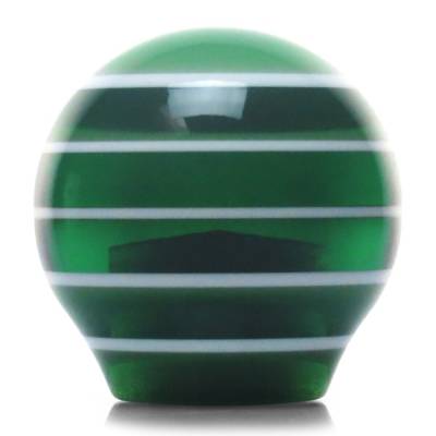 American Shifter Company - American Shifter ASCSN01003 Green Super Stripe Custom Shift Knob