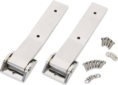 Kentrol - Kentrol 30578 Polished Rear Tailgate Hinge Pair for 07-18 Jeep Wrangler JK